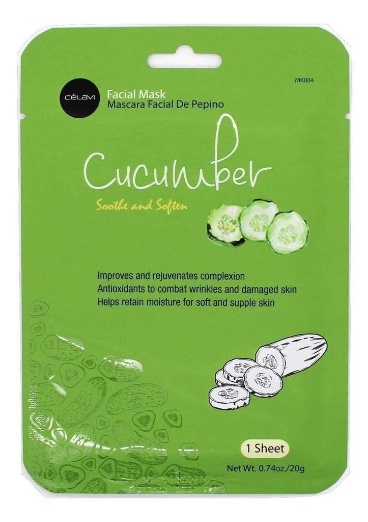 MASCARILLA FACIAL PEPINO